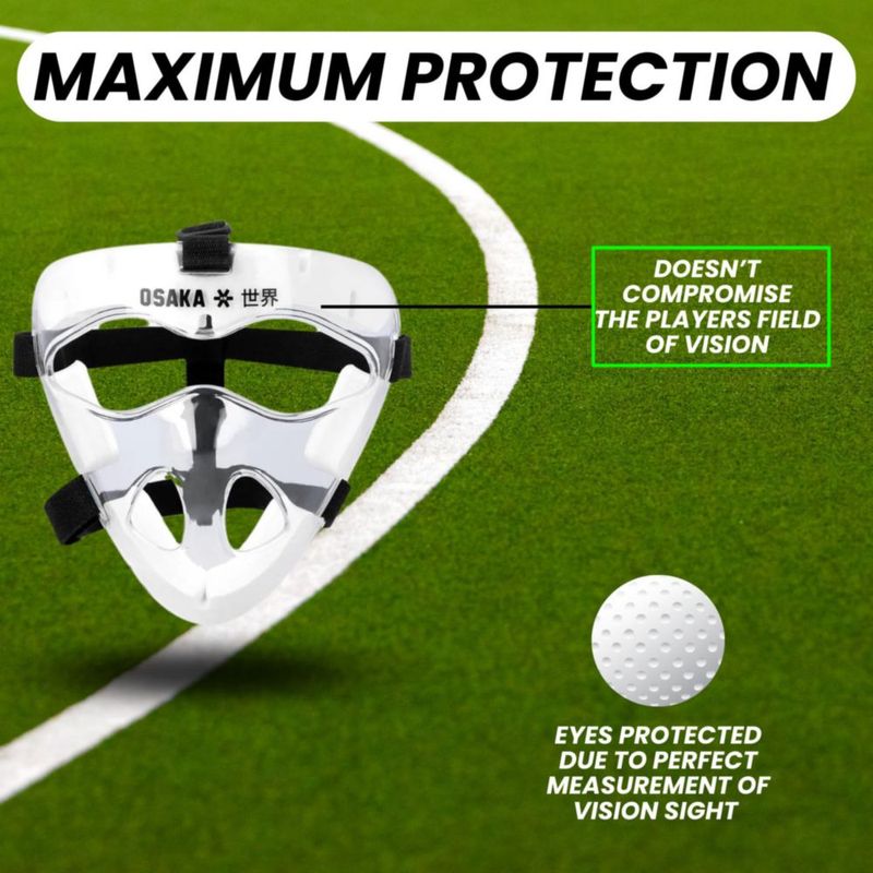 Máscara Facial Osaka Elite Protection Ligera para Hockey sobre Hierba Junior