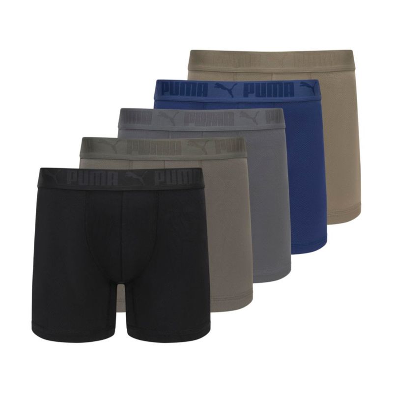 Bóxers PUMA 5 unidades talla grande (oliva negro azul)