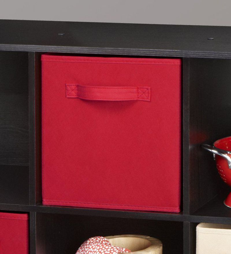 Cajón de tela ClosetMaid 26 cm rojo con asa