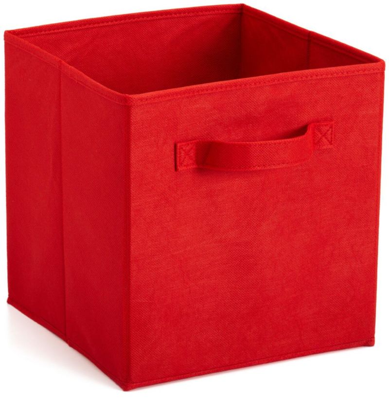 Cajón de tela ClosetMaid 26 cm rojo con asa
