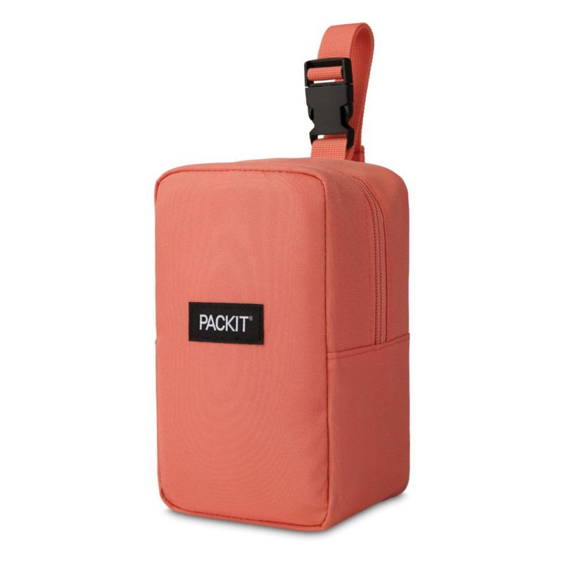 Caja de Snacks PackIt 10 cm x 12 cm Color Papaya Vertical