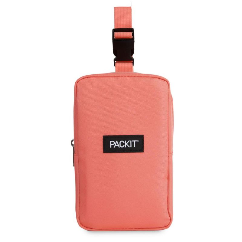 Caja de Snacks PackIt 10 cm x 12 cm Color Papaya Vertical