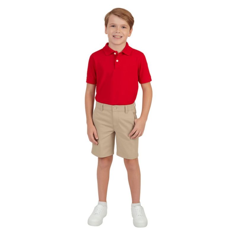 Playera Polo French Toast XS Rojo de Mezcla de Algodón