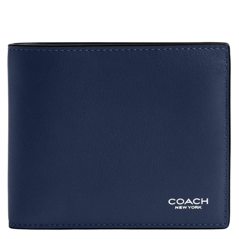 Billetera Coach 10 cm Cuero Natural 3‑en‑1