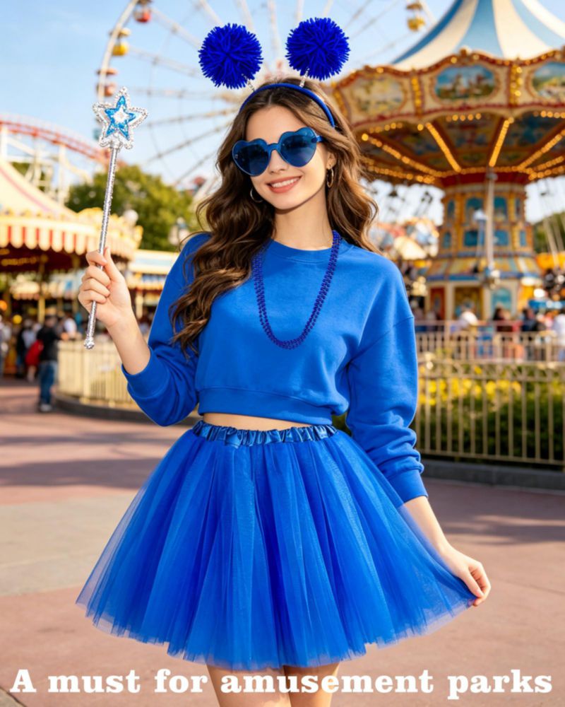 Conjunto de Disfraz Domkier Azul 4 Piezas para Mayores de 14 Años