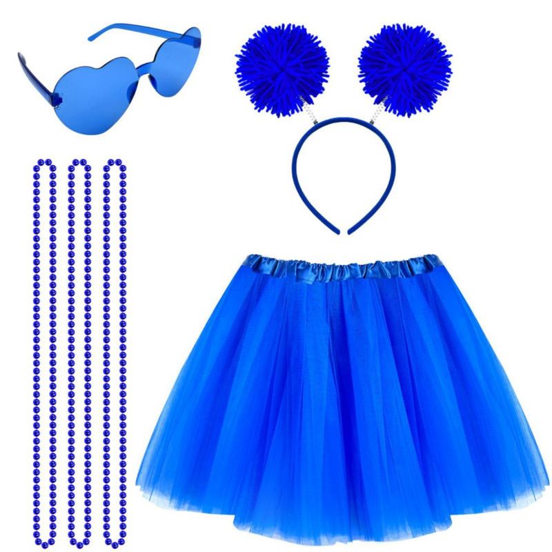 Conjunto de Disfraz Domkier Azul 4 Piezas para Mayores de 14 Años