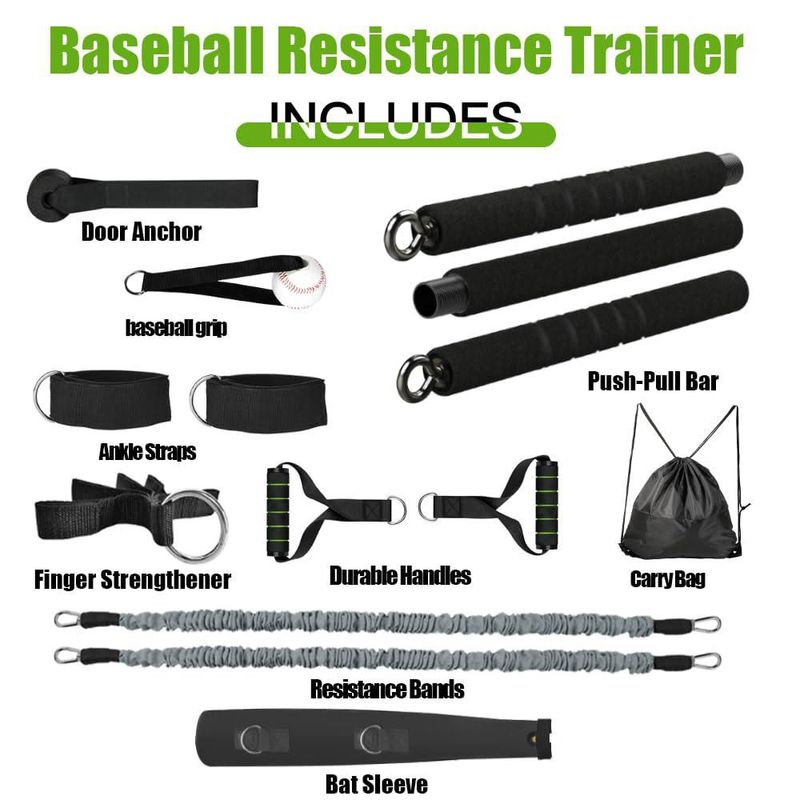 Entrenador de Béisbol Davllin – Set de Bandas de Resistencia de 120 cm