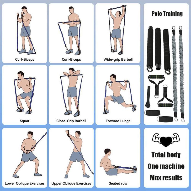 Entrenador de Béisbol Davllin – Set de Bandas de Resistencia de 120 cm