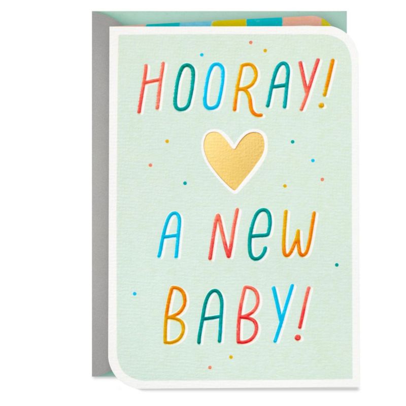 Tarjeta de Felicitación Hallmark 13 cm x 18 cm Nuevo Bebé