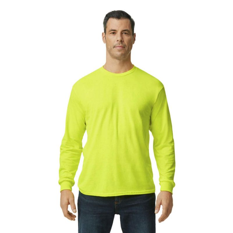 Camiseta Gildan G5400 Pack de 2 Verde Seguridad Talla 2XL