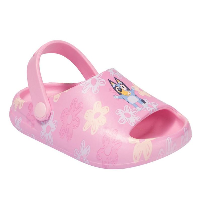 Zuecos Bluey para niños talla 7/8 rosa de secado rápido para agua