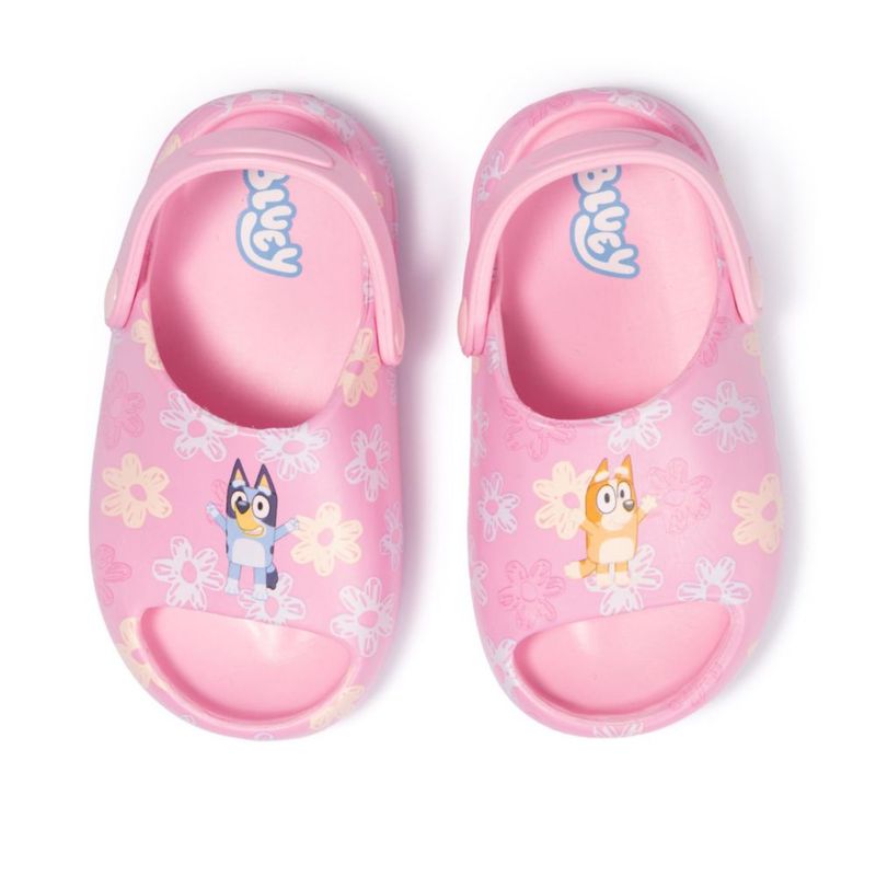 Zuecos Bluey para niños talla 7/8 rosa de secado rápido para agua