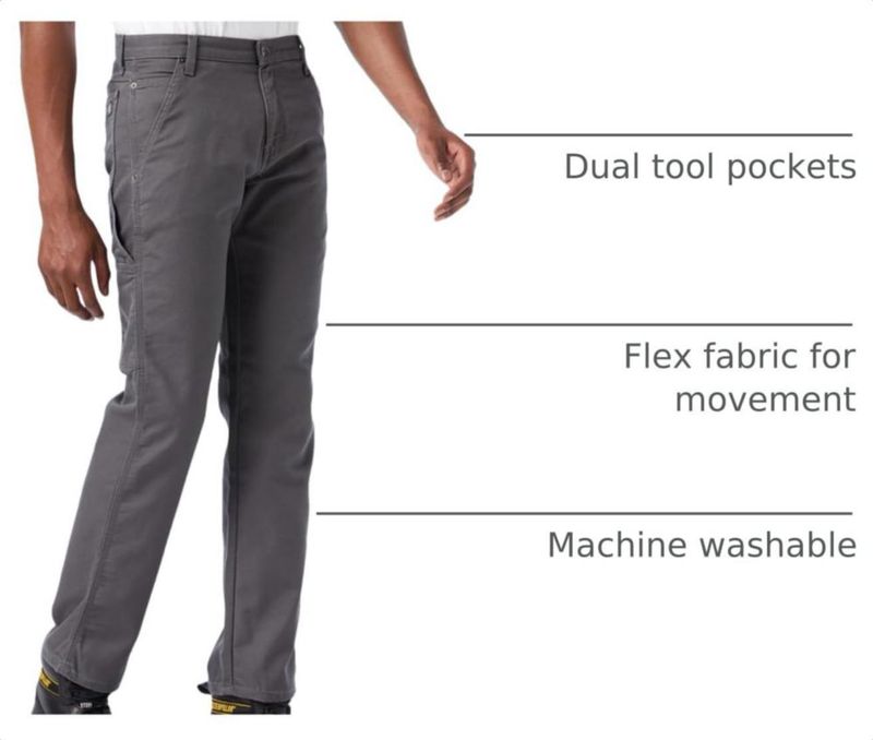 PANTALONES Dickies Tough Max 86x76 cm Gris Pizarra Stonewash