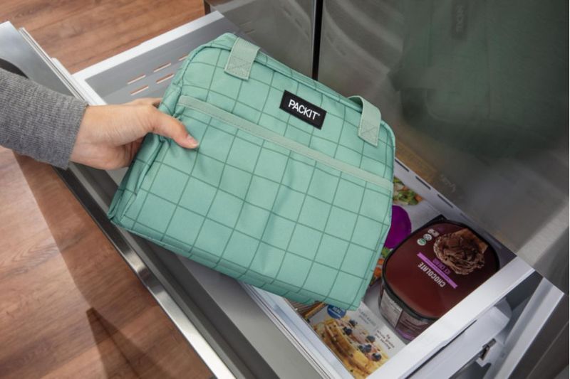 Bolsa de almuerzo PackIt 19 cm Sports Grid Sage