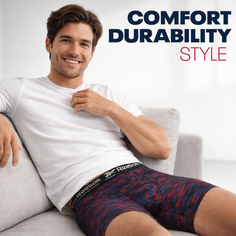 Calzoncillos boxer Reebok pack de 8 de alto rendimiento 15 cm