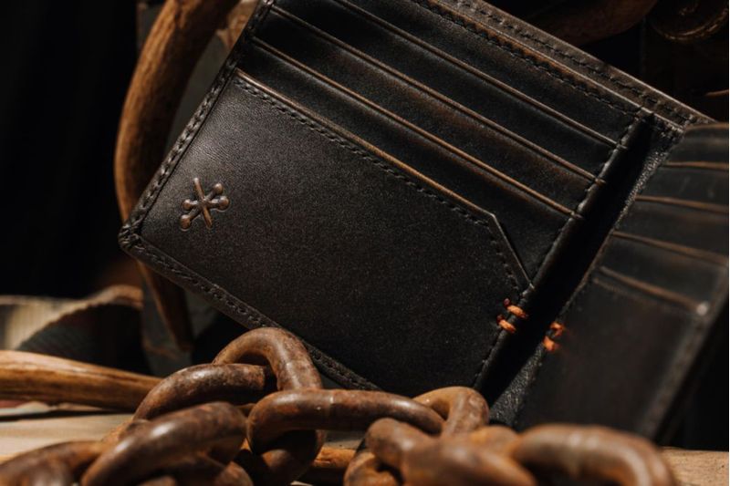 Billetera House of Jack Co. 10 cm × 9 cm con ciervo tipo plegable