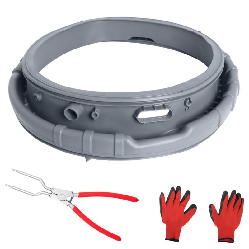 Junta de la puerta de lavadora Poweka DC64-02805A compatible con Samsung