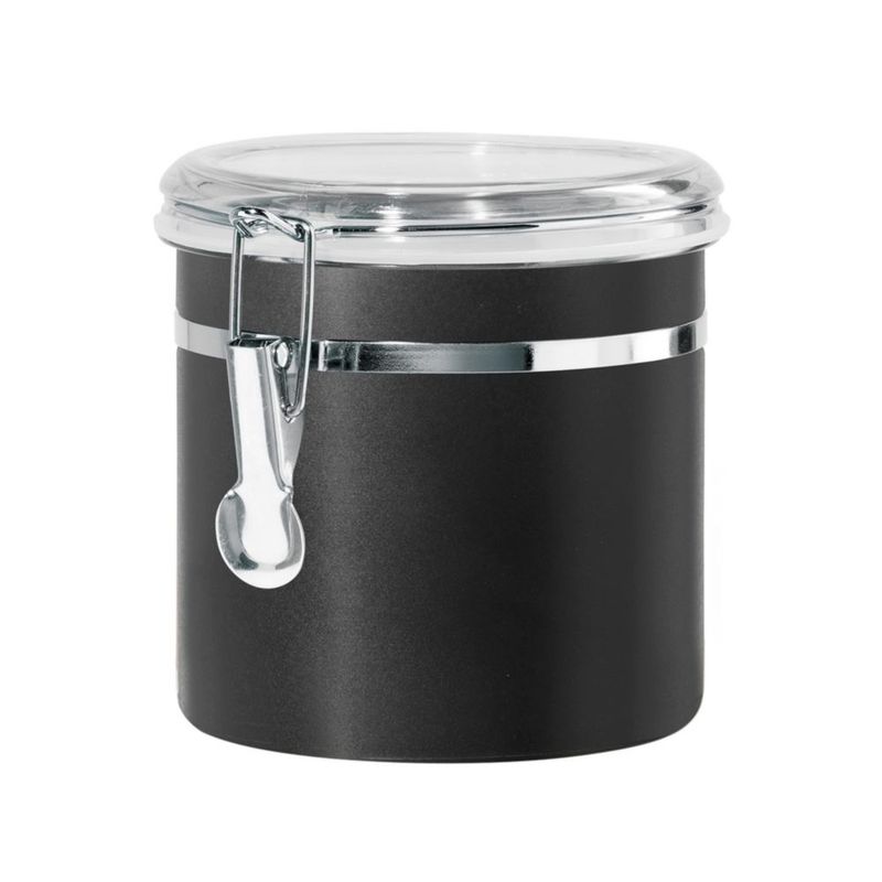 Tarro Oggi 1090 ml Negro con Tapa Hermética de Presión
