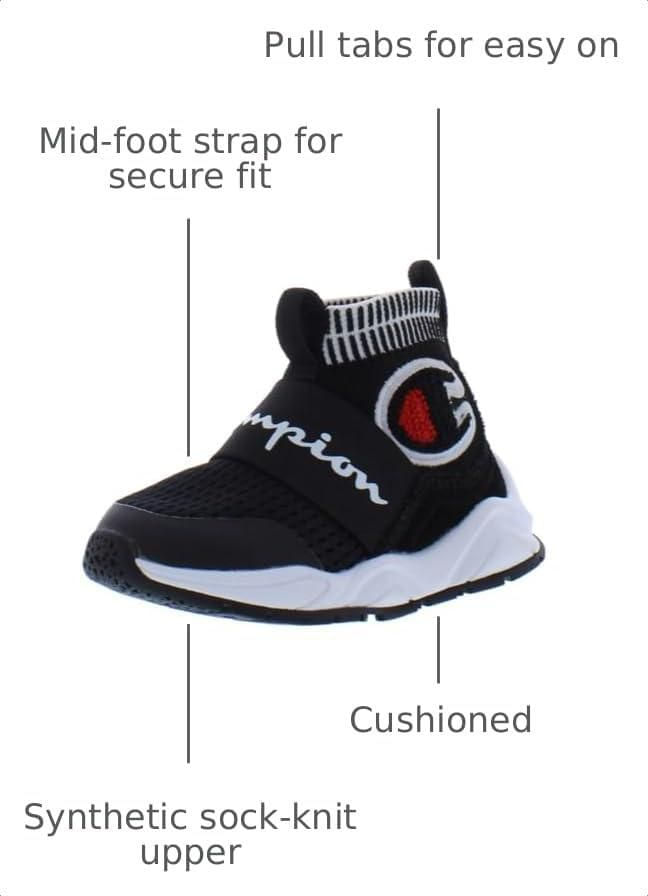 Zapatillas Champion Rally Pro 6.5 Niño Grande Negro