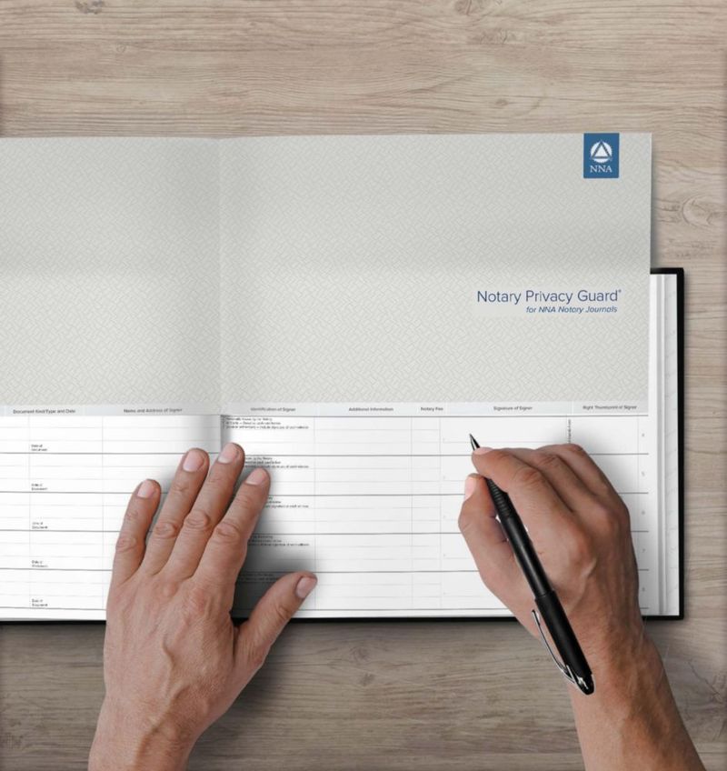 Diario Notarial National Notary Association Negro