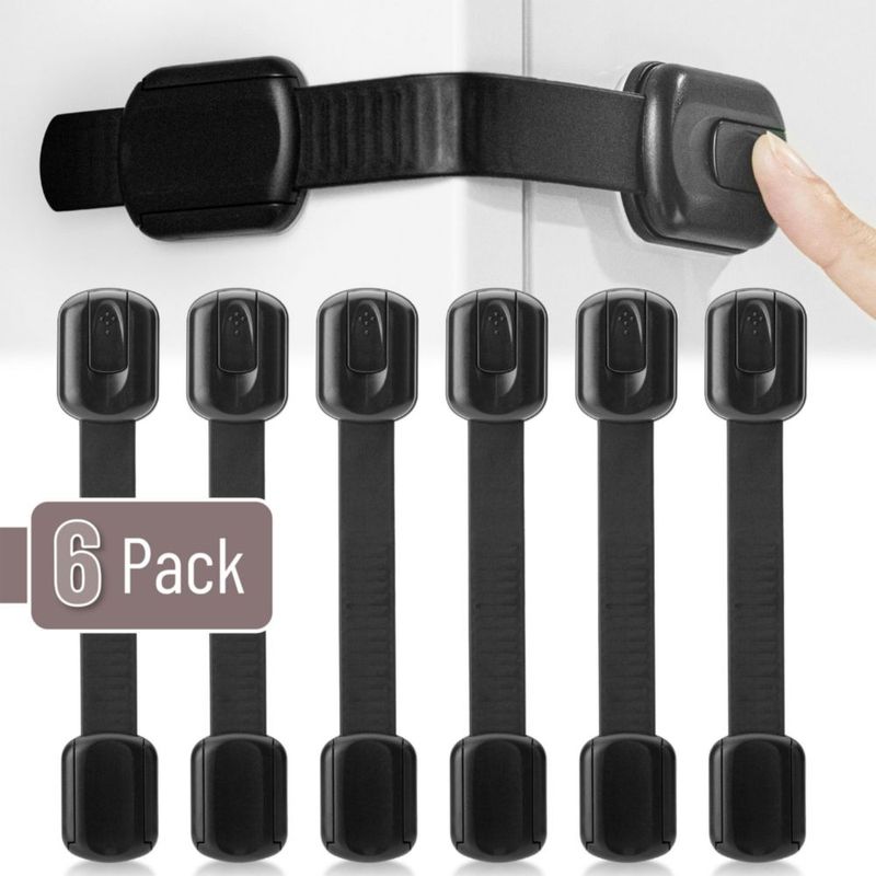Candados de Correa de Seguridad Bates Choice Pack de 6 Ajustables a 20 cm
