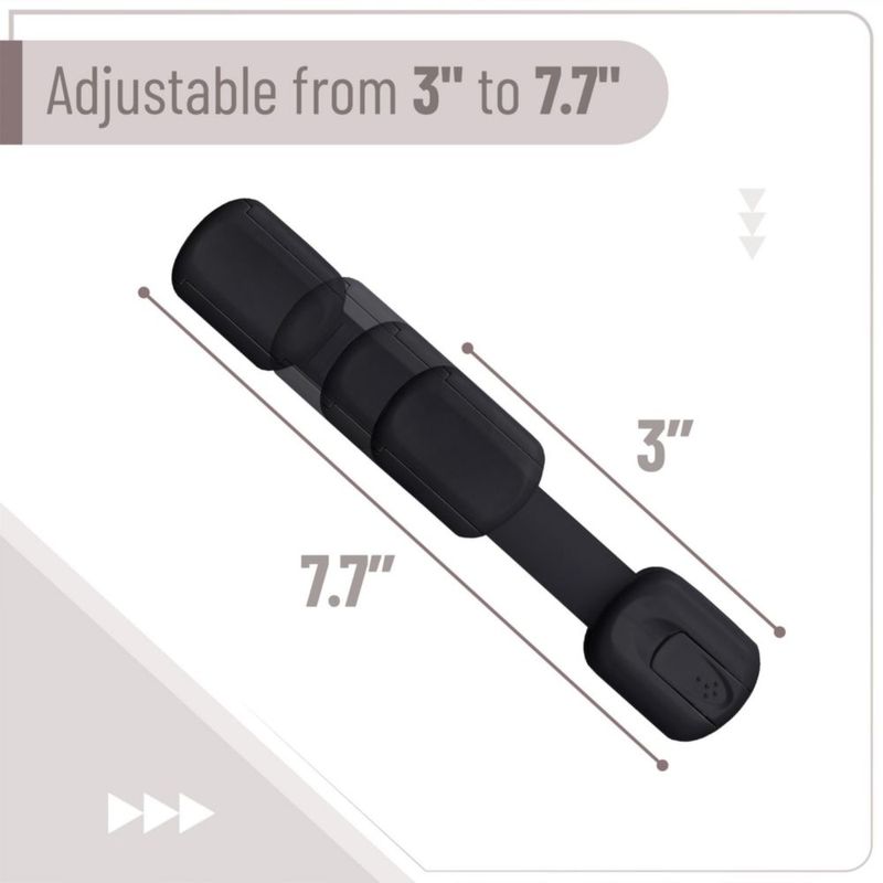 Candados de Correa de Seguridad Bates Choice Pack de 6 Ajustables a 20 cm