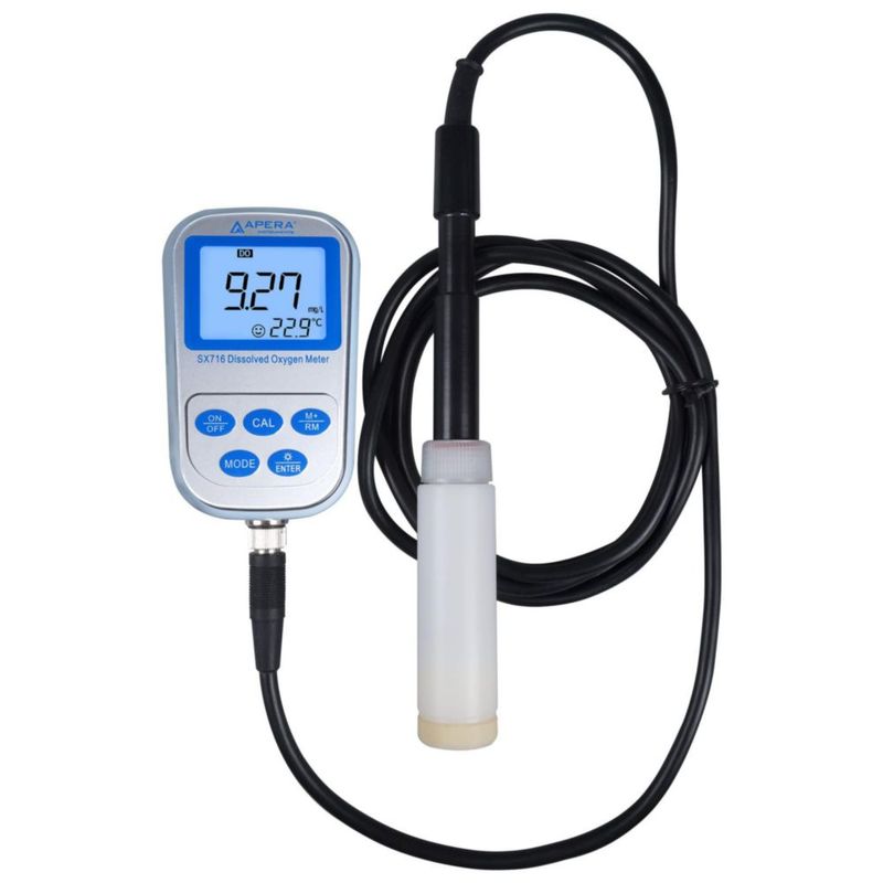 Medidor de Oxígeno Disuelto Apera Instruments SX716 Impermeable Plata