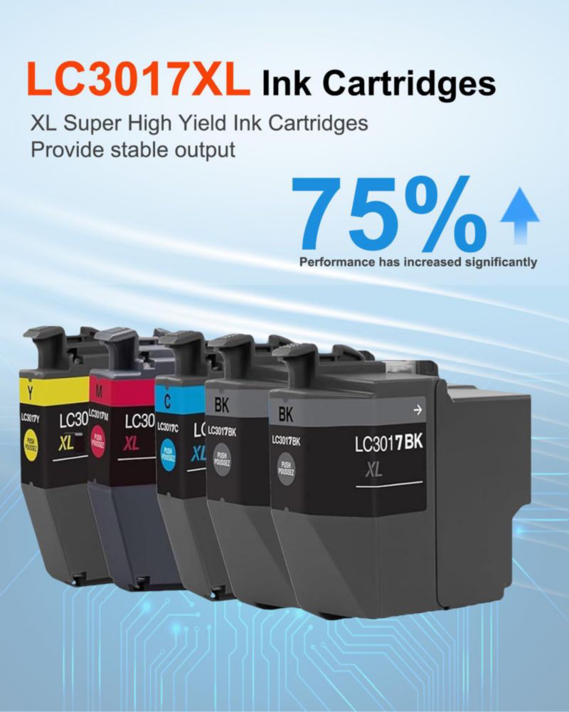 Cartuchos de tinta MANNERES LC3017XL paquete de 5