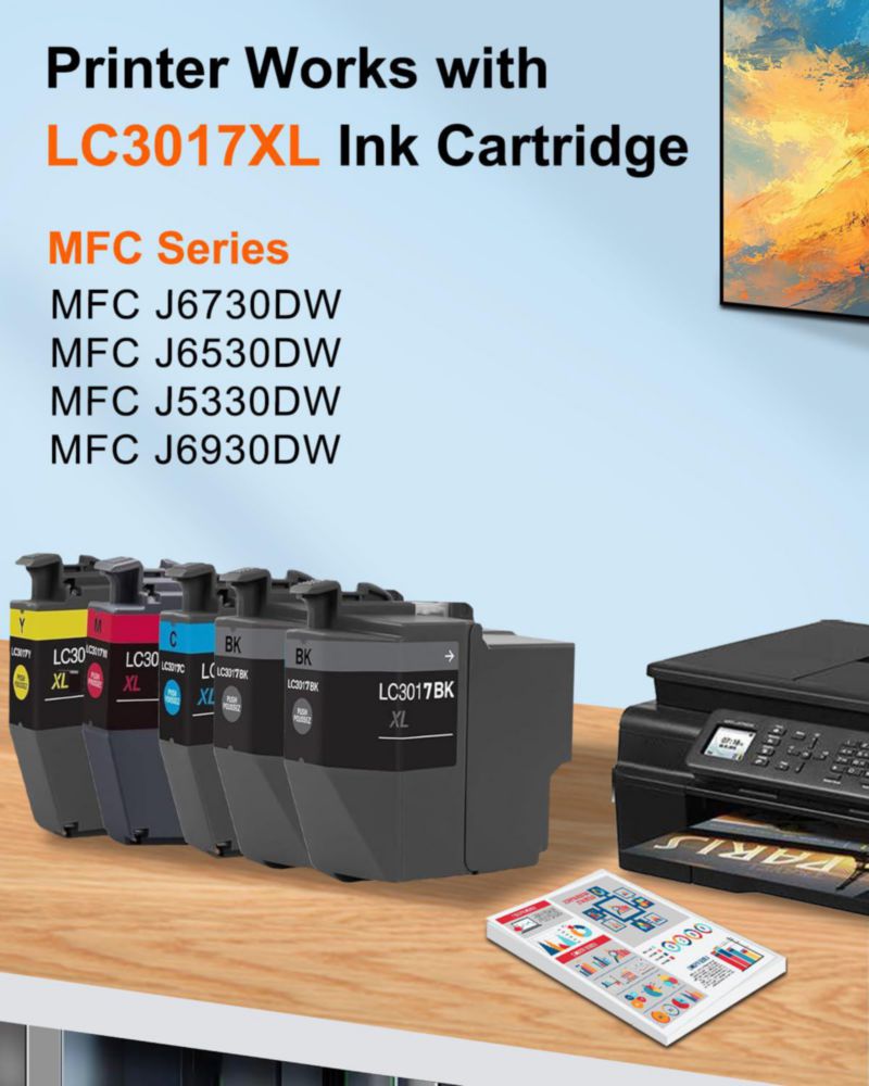 Cartuchos de tinta MANNERES LC3017XL paquete de 5