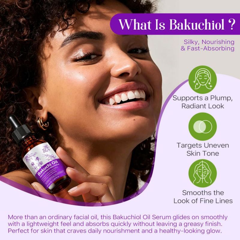 Suero Orgánico de Aceite de Bakuchiol KQUFTQML 60 ml