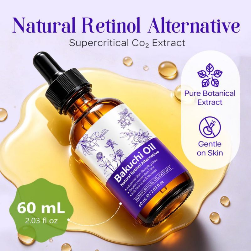 Suero Orgánico de Aceite de Bakuchiol KQUFTQML 60 ml