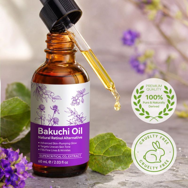 Suero Orgánico de Aceite de Bakuchiol KQUFTQML 60 ml