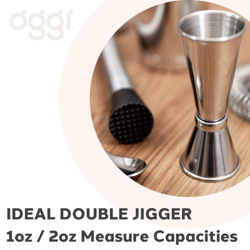Jigger Oggi 30 ml/60 ml Acero Inoxidable para Coctelería