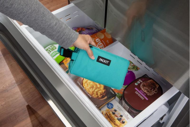 Caja de Snacks PackIt 20 cm Turquesa Plegable