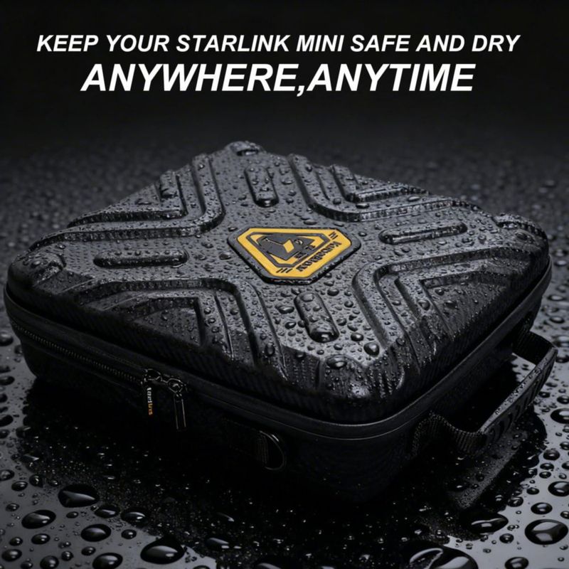 Estuche Impermeable Negro para Antena KuBeiBear Starlink Mini