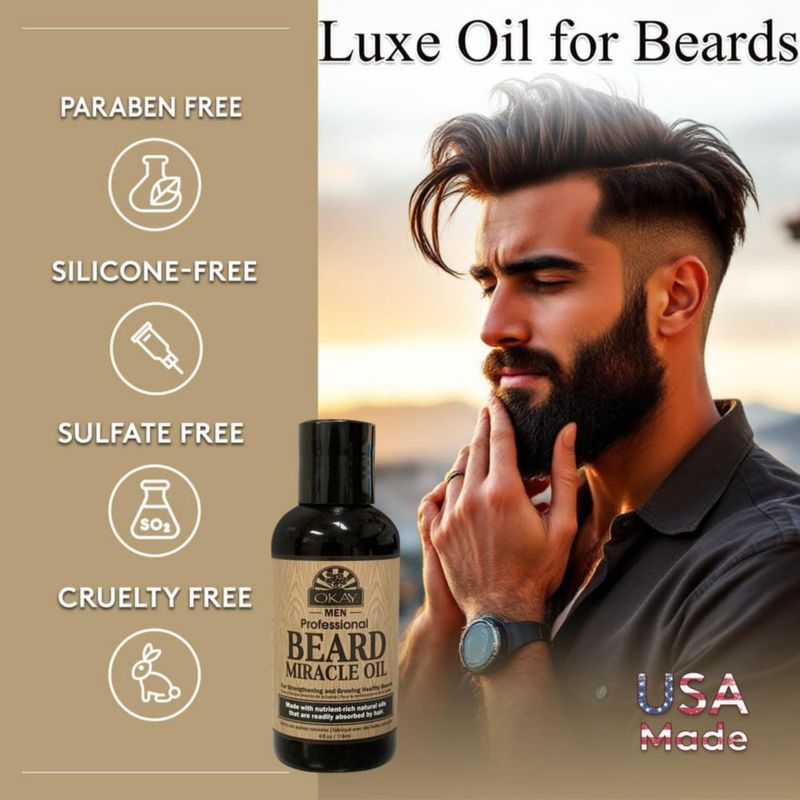 Aceite para Barba OKAY 118 ml Hidratante No Graso