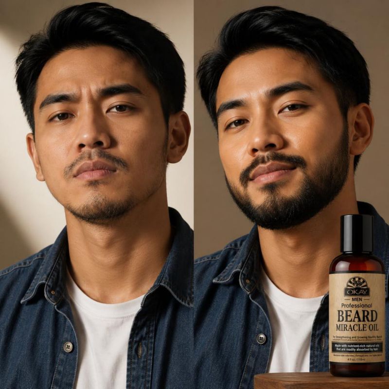 Aceite para Barba OKAY 118 ml Hidratante No Graso