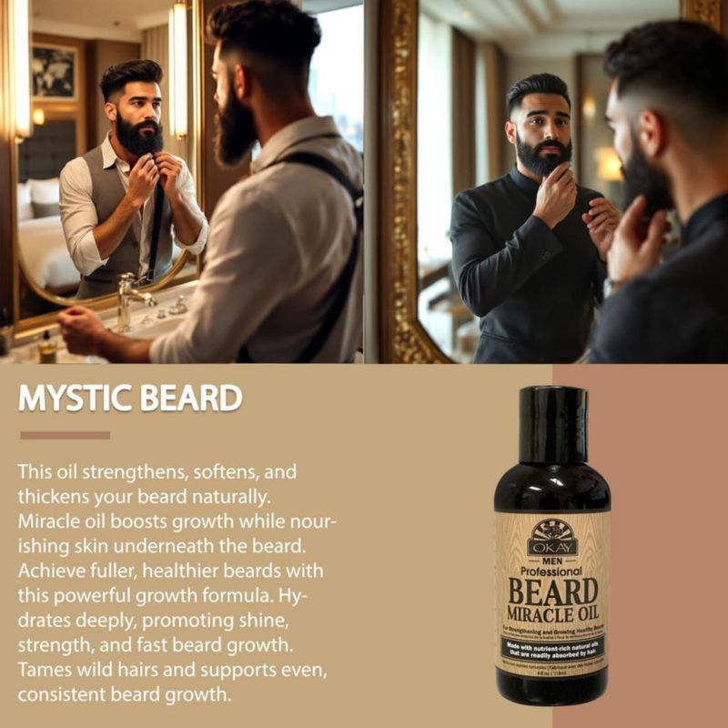 Aceite para Barba OKAY 118 ml Hidratante No Graso