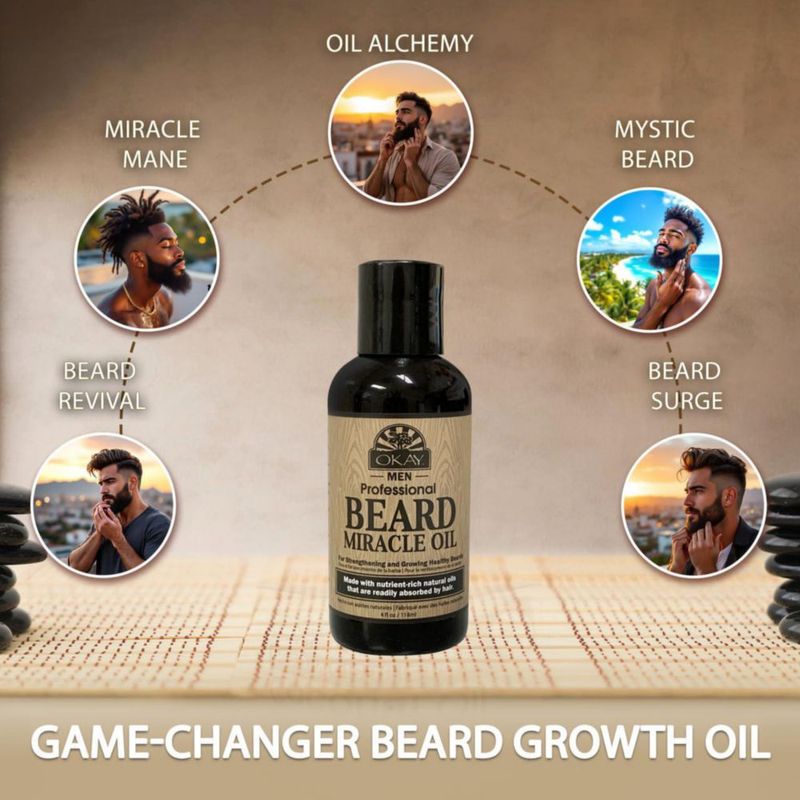 Aceite para Barba OKAY 118 ml Hidratante No Graso