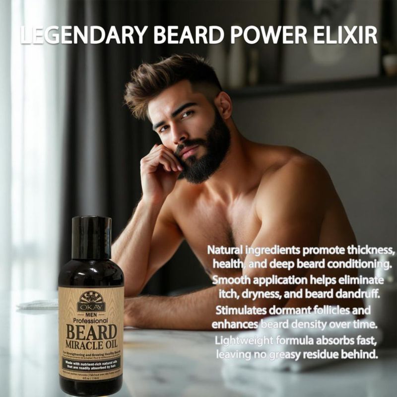Aceite para Barba OKAY 118 ml Hidratante No Graso
