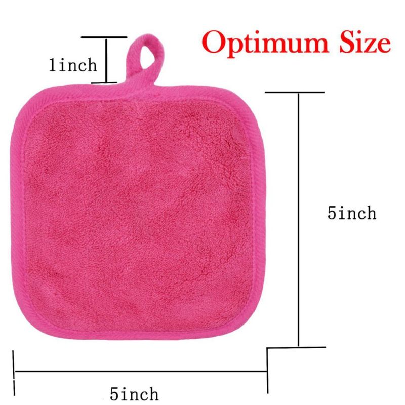 Paños desmaquillantes reutilizables BloomSesame 13 cm Rosa 12 unidades