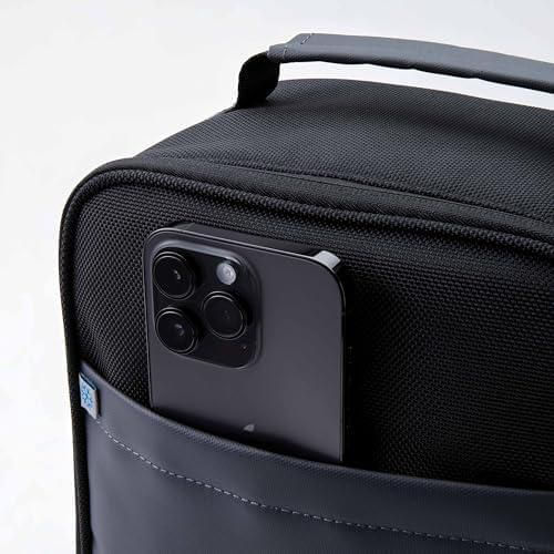 Lonchera PackIt 21x15x23 cm Negro/Gris con Correa Cruzada