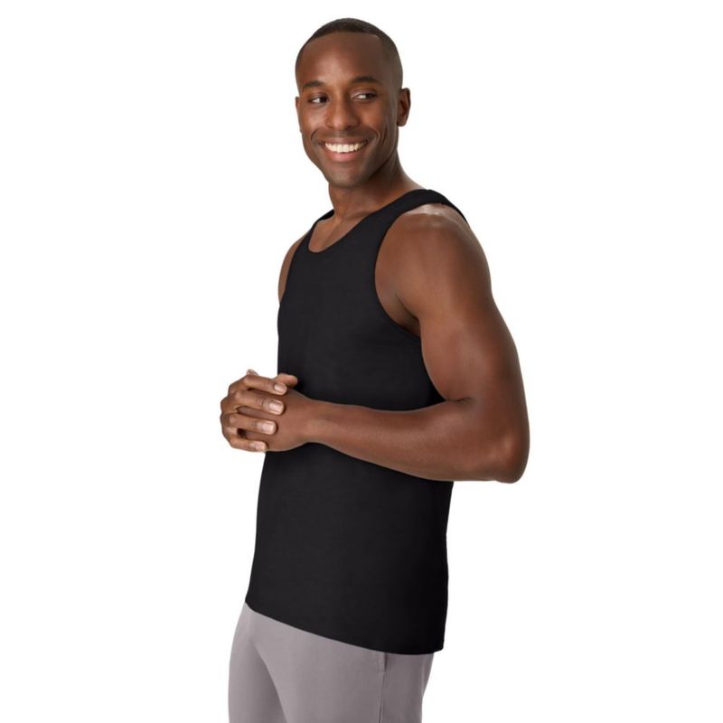 Camiseta sin mangas Hanes negra talla M pack de 2 X-Temp