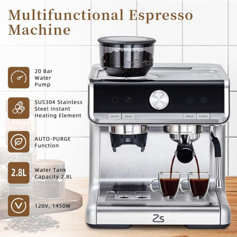 Máquina de Espresso GarveeHome 27 L PID Plateado
