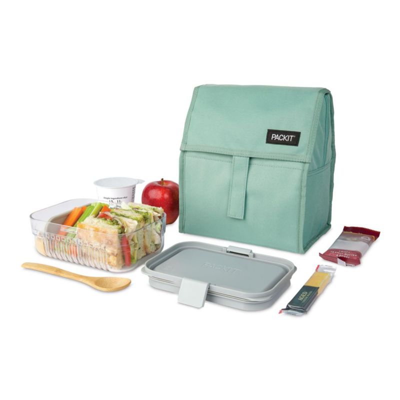 Bolsa de Almuerzo PackIt 25x22x16 cm Salvia Congelable