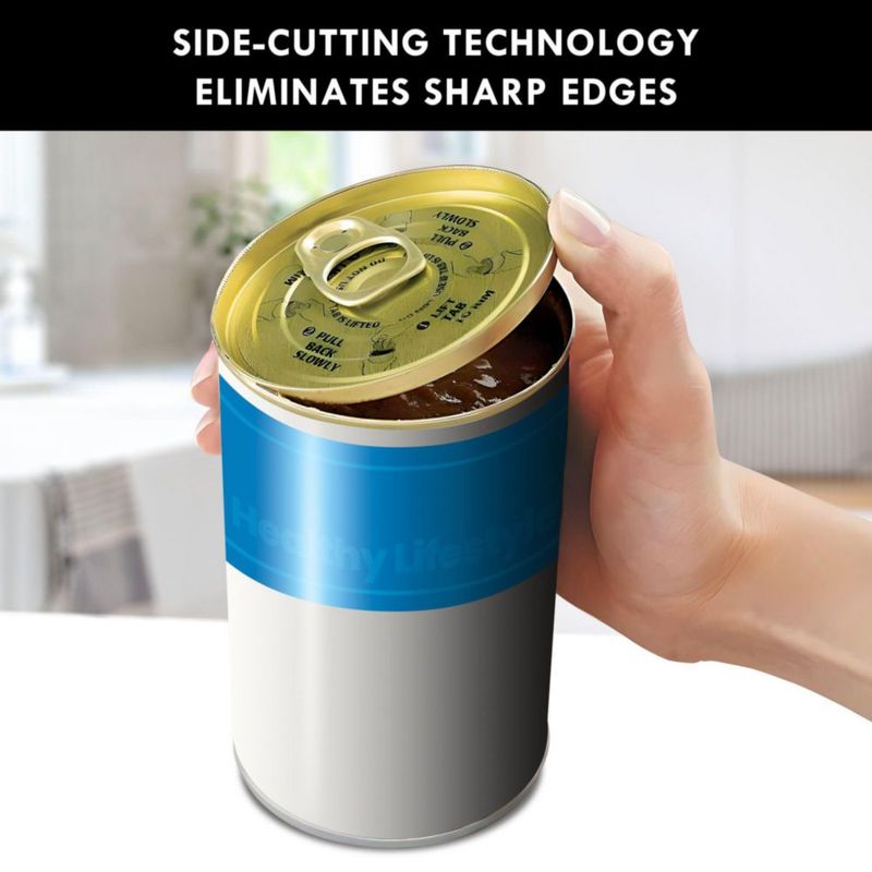Abre Latas Eléctrico Koolatron Borde Suave Negro/Acero Inoxidable