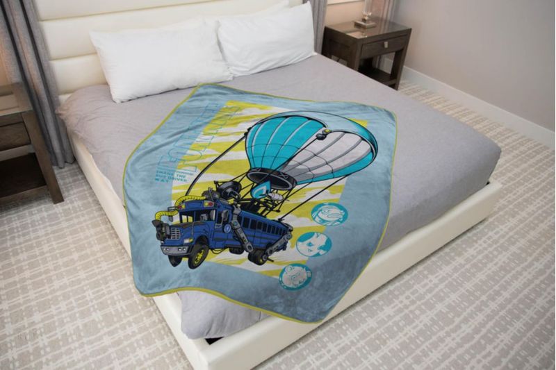 Manta decorativa de peluche Jay Franco 117x142 cm Fortnite Azul