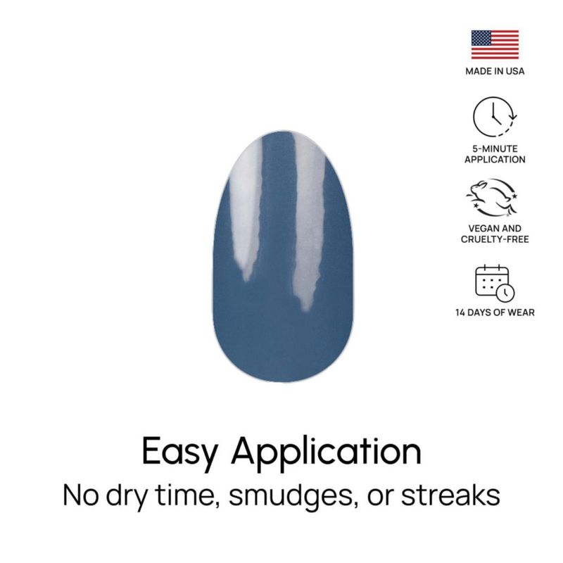 Esmalte de uñas Color Street Slate of Mind - 16 tiras de doble extremo