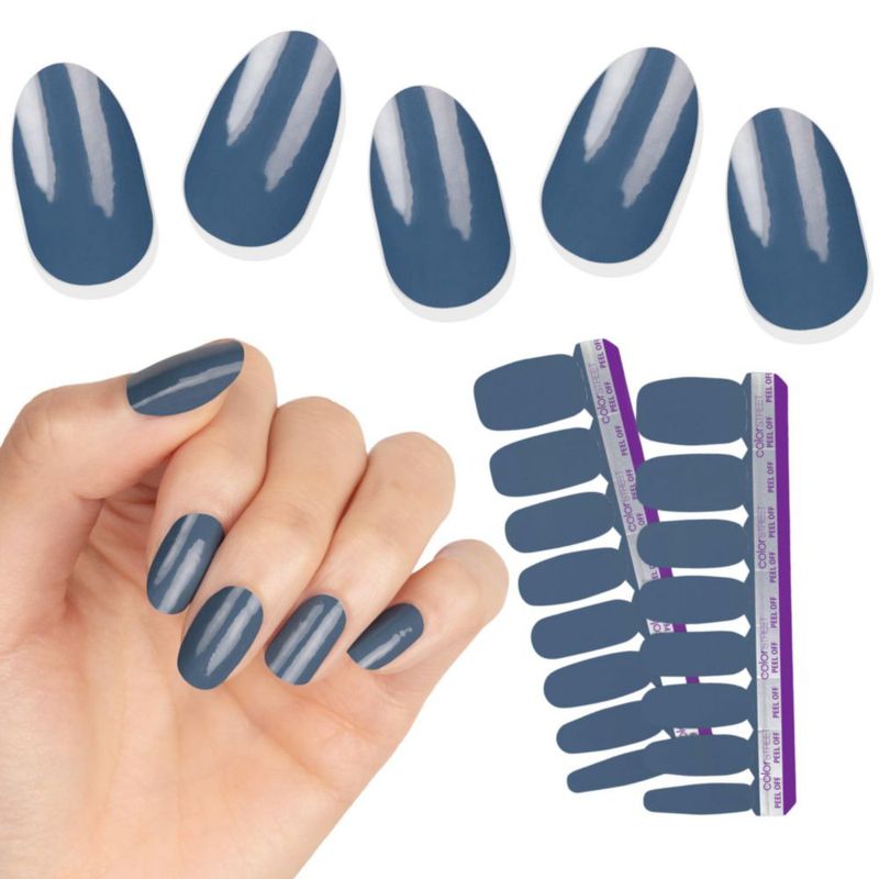 Esmalte de uñas Color Street Slate of Mind - 16 tiras de doble extremo