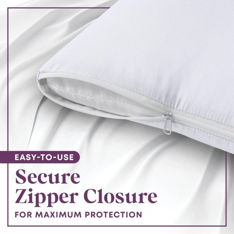 Protectores de almohada CIRCLESHOME 2 unidades 51 × 66 cm con cremallera